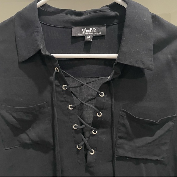 Lace up blouse - Picture 2 of 5